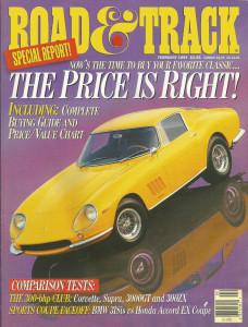 ROAD & TRACK 1994 FEB - ESPRIT S4, RACE PORSCHES